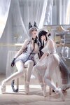 [COSPLAY] 面饼仙儿 半半子 Arknights 黑x森蚺