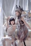 [COSPLAY] 面饼仙儿 半半子 Arknights 黑x森蚺