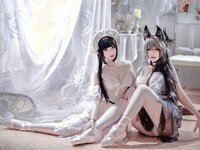 [COSPLAY] 面饼仙儿 半半子 Arknights 黑x森蚺