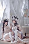 [COSPLAY] 面饼仙儿 半半子 Arknights 黑x森蚺