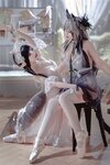 [COSPLAY] 面饼仙儿 半半子 Arknights 黑x森蚺