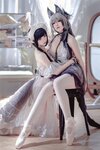 [COSPLAY] 面饼仙儿 半半子 Arknights 黑x森蚺