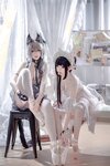 [COSPLAY] 面饼仙儿 半半子 Arknights 黑x森蚺