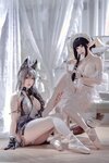 [COSPLAY] 面饼仙儿 半半子 Arknights 黑x森蚺