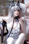 [COSPLAY] 面饼仙儿 半半子 Arknights 黑x森蚺