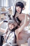 [COSPLAY] 面饼仙儿 半半子 Arknights 黑x森蚺