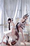 [COSPLAY] 面饼仙儿 半半子 Arknights 黑x森蚺