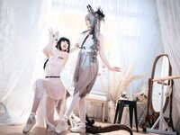 [COSPLAY] 面饼仙儿 半半子 Arknights 黑x森蚺