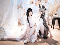 [COSPLAY] 面饼仙儿 半半子 Arknights 黑x森蚺