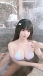 [COSPLAY] miko酱ww 雪地温泉