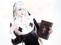 [COSPLAY] Natsuko夏夏子 反差修女
