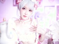 [COSPLAY] 阿包也是兔娘 七夕粉粉女仆