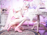 [COSPLAY] 阿包也是兔娘 七夕粉粉女仆