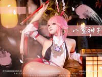 [COSPLAY] 伊喵君 景三 八重 雷神 双倍快乐