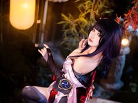 [COSPLAY] 伊喵君 景三 八重 雷神 双倍快乐