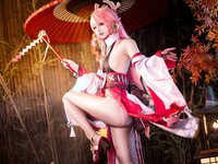 [COSPLAY] 伊喵君 景三 八重 雷神 双倍快乐
