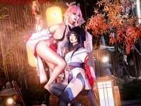 [COSPLAY] 伊喵君 景三 八重 雷神 双倍快乐