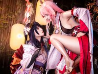 [COSPLAY] 伊喵君 景三 八重 雷神 双倍快乐