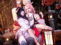 [COSPLAY] 伊喵君 景三 八重 雷神 双倍快乐