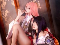 [COSPLAY] 伊喵君 景三 八重 雷神 双倍快乐