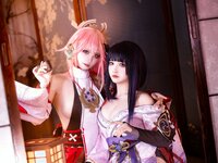 [COSPLAY] 伊喵君 景三 八重 雷神 双倍快乐