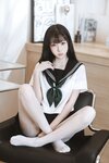 [COSPLAY] 许岚 叁月life 白丝水手服