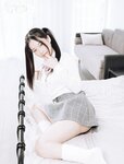【JVID】 – 婕咪 雙馬尾女孩想在學長的胯下依偎，四点全露