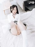 【JVID】 – 婕咪 雙馬尾女孩想在學長的胯下依偎，四点全露