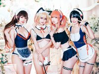 沖田凜花Rinka & 紫玥桃-Sakuramomo & 牛牛Niu & 小律 Ritsu - Maid swimsuit style (Rent-A-Girlfriend) [7P-3.42MB]