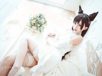 沖田凜花Rinka - Atago, Bride ver. (Azur Lane) [13P-4.91MB]
