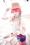 沖田凜花Rinka - Takanashi Kiara Beach Ver. (Hololive EN) [26P-124.35MB]