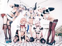 沖田凜花Rinka & Miyana 咪呀2.0 & 星野秀奈 XUXU & 牛牛Niu & 小律 Ritsu - HoloX maid style (Hololive) [6P-2.30MB]