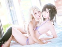 沖田凜花Rinka & Yakira & Oni Hime - Illyasviel & Miyu & Kuroe (Fate kaleid liner) [16P-41.45MB]