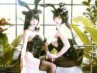 沖田凜花Rinka & Anxi - Takao & Atago, Bunny suit ver. (Azur Lane) [14P-68.23MB]
