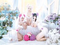 沖田凜花Rinka & Yakira & Oni Hime - Illya & Miyu & Chole Wedding, Bikini ver. (Fate kaleid liner) [19P-64.94MB]