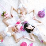 沖田凜花Rinka & Yakira & Oni Hime - Illya & Miyu & Chole Wedding, Bikini ver. (Fate kaleid liner) [19P-64.94MB]