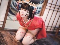 [COSPLAY] 小容仔咕咕咕 黑兽巫女辉夜