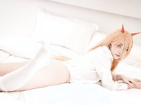 [COSPLAY] 爆机少女喵小吉 – 电锯人 帕瓦 [73P 54MB]