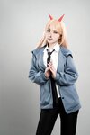 [COSPLAY] 爆机少女喵小吉 – 电锯人 帕瓦 [73P 54MB]