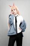 [COSPLAY] 爆机少女喵小吉 – 电锯人 帕瓦 [73P 54MB]