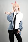 [COSPLAY] 爆机少女喵小吉 – 电锯人 帕瓦 [73P 54MB]