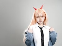 [COSPLAY] 爆机少女喵小吉 – 电锯人 帕瓦 [73P 54MB]
