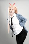 [COSPLAY] 爆机少女喵小吉 – 电锯人 帕瓦 [73P 54MB]