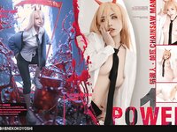 [COSPLAY] 爆机少女喵小吉 – 电锯人 帕瓦 [73P 54MB]