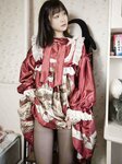 [Cosplay] 幻琪琪 红色Lolita 黑丝