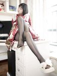 [Cosplay] 幻琪琪 红色Lolita 黑丝