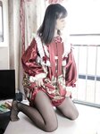 [Cosplay] 幻琪琪 红色Lolita 黑丝