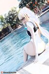 [COSPLAY] Potato Godzilla Jeanne d Arc Swimsuit
