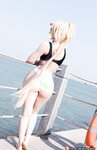 [COSPLAY] Potato Godzilla Jeanne d Arc Swimsuit