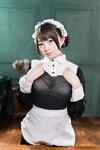 [COSPLAY] 花铃 黑丝透明短裙女仆